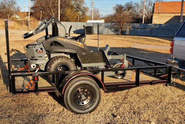 The grand prize: a 2022 Spartan Zero-Turn mower, weed eater, and trailer valued at $11,000.Photos provided by Sterling Volunteer Fire Department