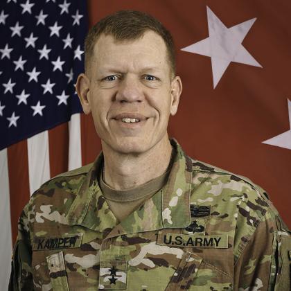 Major General Kenneth L. Kamper, commanding general Fort Sill and Fires Center of Excellence