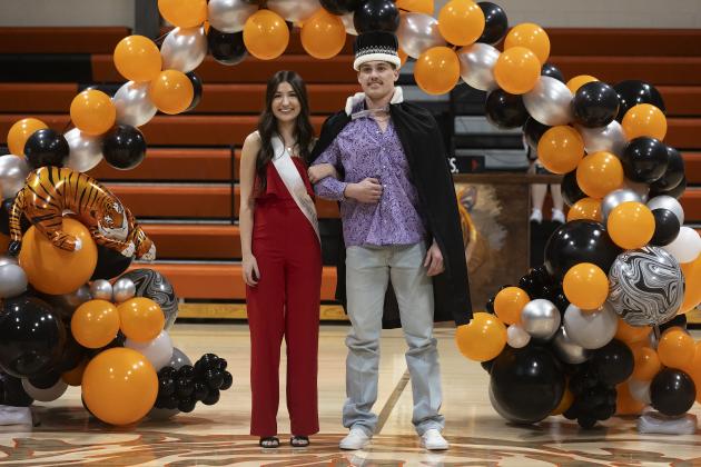 From left to right, last year’s homecoming winners were Blakely Bridges and Brodey Milam. HUGH SCOTT JR. | SOUTHWEST CHRONICLE