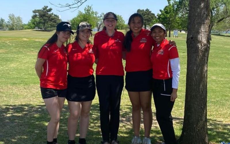 STATE BOUND: Elgin’s Jessica Diley qualified for the Class 5A State tournament. Jessica and her teammates competed at the Class 5A Regional s at Lake Hefner Golf course in Oklahoma City