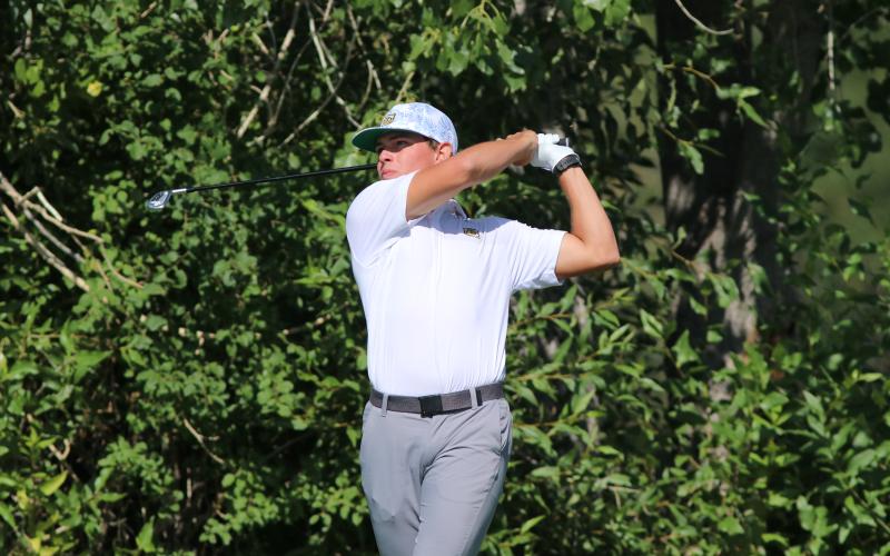 Cameron golfer Trevor Mierl competes in the Writz at Mile High tournament last week. Mierl finished fourth, three strokes behind the winner. As a team, the Aggies earned third place. Photo by Tim Flynn, Colorado School of Mines.