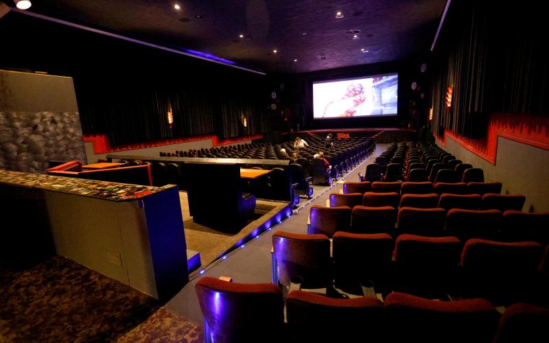 The interior of the Vaska Theatre in Lawton is shown in this image produced Dec. 20. The theater is continuing to draw audiences, despite the challenges facing the film industry. RIP STELL | SOUTHWEST CHRONICLE