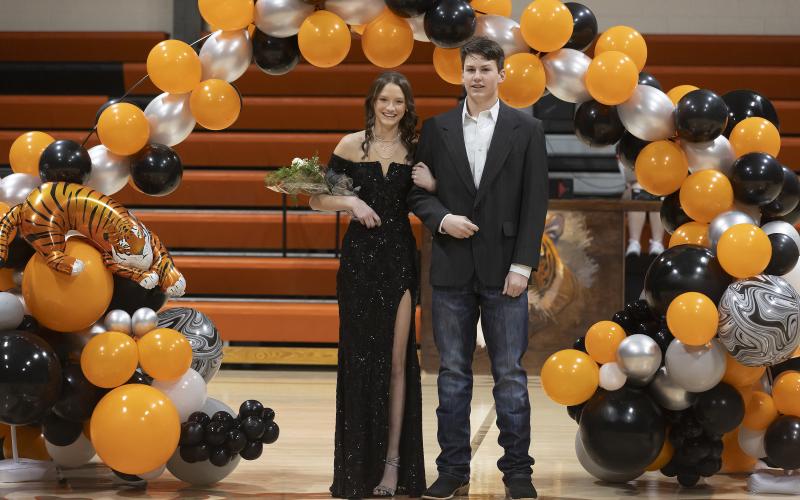 From left to right, sophomore couple was Jana Hewitt and Ash Harris. HUGH SCOTT JR. | SOUTHWEST CHRONICLE