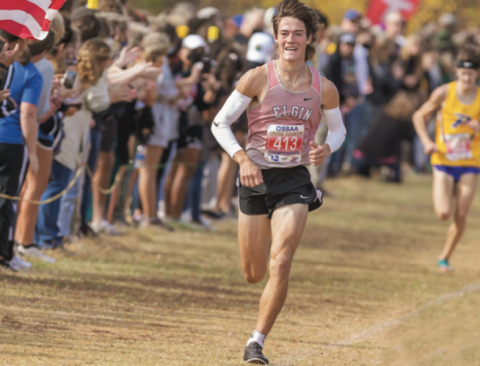 Gage McElhaney wins Cross Country Gold