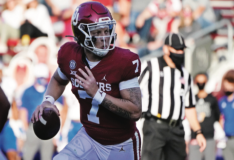 Rhamondre Stevenson helps No. 19 Oklahoma rout Kansas 62-9