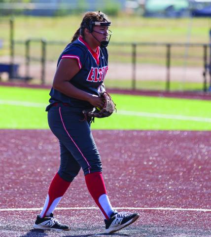 Jordan Johnson pitched 170 innings for the Elgin Lady Owls softball team last season. RICK ENDICOTT/SWCHRONICLE PHOTO